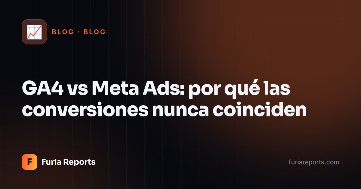 GA4 vs Meta Ads: por qué las conversiones nunca coinciden
